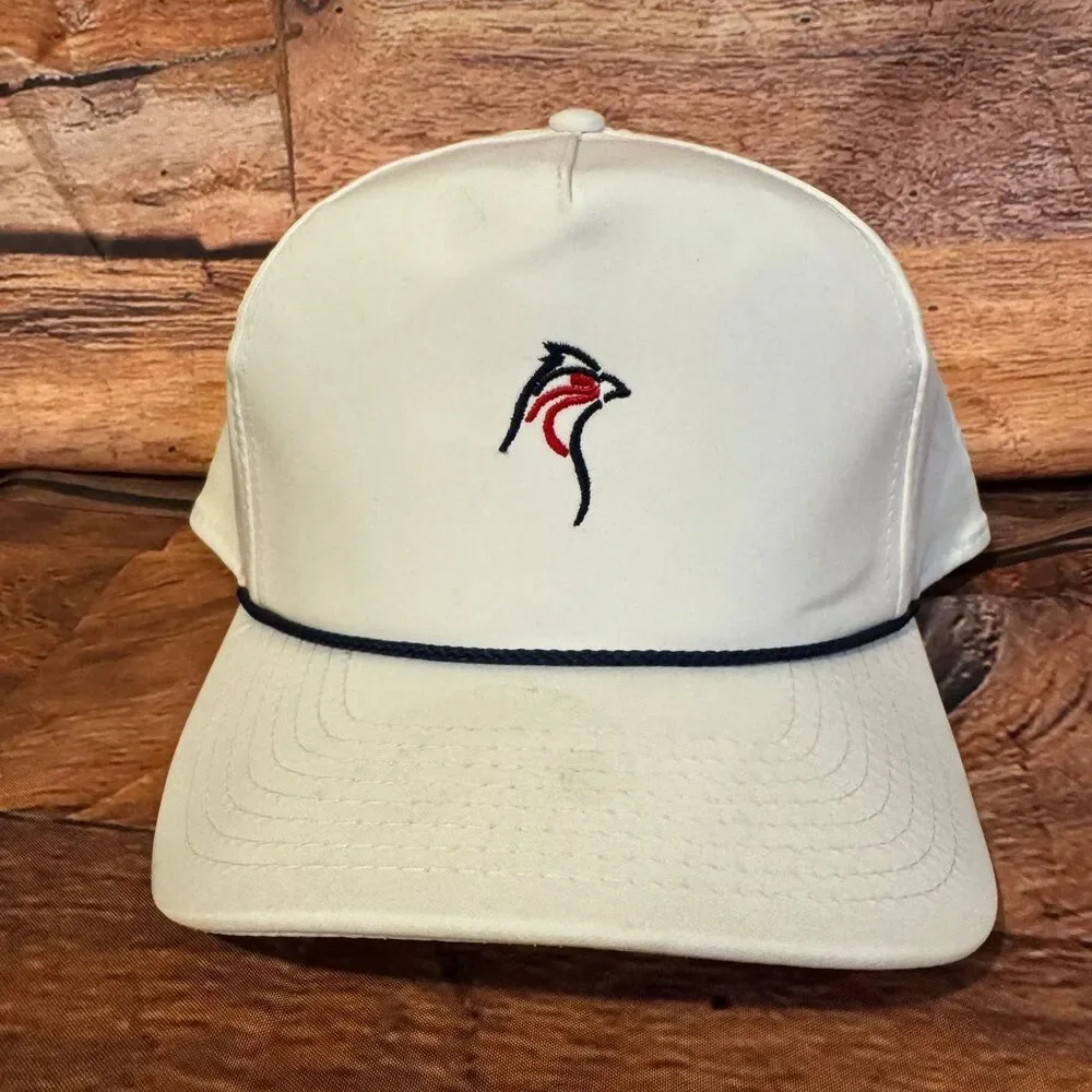 Imperial 5054 Rope Hat Men's One Size Adjustable White Polyester Spandex Golf